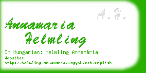 annamaria helmling business card